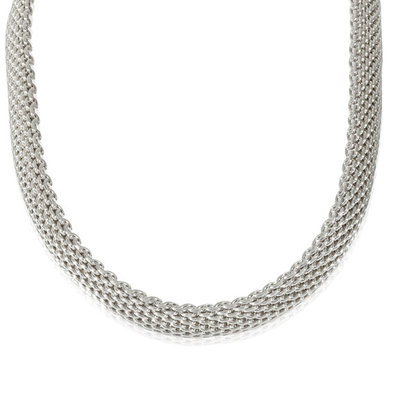 Tiffany & Co. Somerset Mesh Necklace in Sterling Silver - Picture 1 of 3